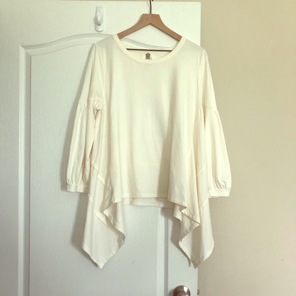 Anthropologie lili’s closet hi-lo qtr sleeve top